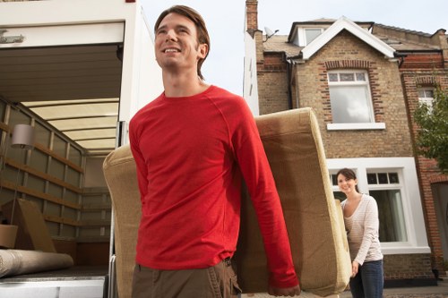 Family belongings packed for household storage in Wanstead