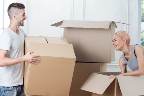 A moving team planning access and parking for Wanstead removals